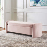 Modway Furniture Nebula Upholstered Performance Velvet Bench XRXT Pink EEI-6054-PNK