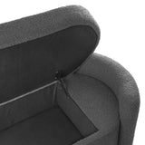 Modway Furniture Nebula Boucle Upholstered Bench XRXT Charcoal EEI-6056-CHA