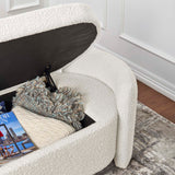 Modway Furniture Nebula Boucle Upholstered Bench XRXT Ivory EEI-6056-IVO