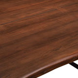 Modway Furniture Viggo 74" Live Edge Acacia Wood Dining Table 0423 Black Walnut EEI-6069-BLK-WAL