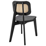 Modway Furniture Habitat Wood Dining Side Chair Set of 2 XRXT Black EEI-6077-BLK