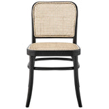 Modway Furniture Winona Wood Dining Side Chair Set of 2 XRXT Black EEI-6078-BLK