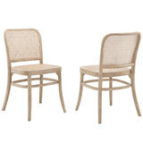 Modway Furniture Winona Wood Dining Side Chair Set of 2 XRXT Gray EEI-6078-GRY