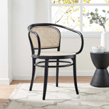 Modway Furniture Oliana Wood Dining Armchair Set of 2 XRXT Black EEI-6079-BLK