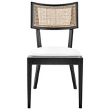 Modway Furniture Caledonia Wood Dining Chair Set of 2 XRXT Black White EEI-6080-BLK-WHI