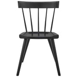 Modway Furniture Sutter Wood Dining Side Chair Set of 2 XRXT Black EEI-6082-BLK