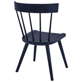 Modway Furniture Sutter Wood Dining Side Chair Set of 2 XRXT Midnight EEI-6082-MID