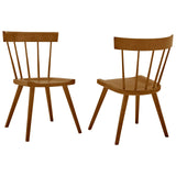 Modway Furniture Sutter Wood Dining Side Chair Set of 2 XRXT Walnut EEI-6082-WAL