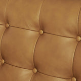 Modway Furniture Exalt Tufted Vegan Leather Sofa XRXT Tan EEI-6099-TAN