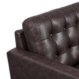 Modway Furniture Exalt Tufted Vegan Leather Loveseat 0423 Brown EEI-6100-BRN