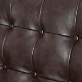 Modway Furniture Exalt Tufted Vegan Leather Loveseat 0423 Brown EEI-6100-BRN