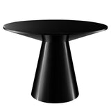Modway Furniture Provision 47" Round Dining Table XRXT Black EEI-6101-BLK