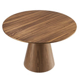 Modway Furniture Provision 47" Round Dining Table XRXT Walnut EEI-6102-WAL