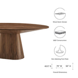 Modway Furniture Provision 47" Round Dining Table XRXT Walnut EEI-6102-WAL
