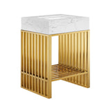 Modway Furniture Gridiron 24" Bathroom Vanity 0423 White Gold EEI-6103-WHI-GLD