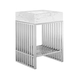 Modway Furniture Gridiron 24" Bathroom Vanity 0423 White Silver EEI-6103-WHI-SLV
