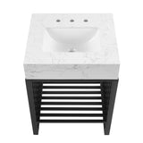 Modway Furniture Gridiron 24" Bathroom Vanity 0423 White Black EEI-6104-WHI-BLK