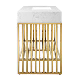 Modway Furniture Gridiron Bathroom Vanity 0423 White Gold EEI-6109-WHI-GLD