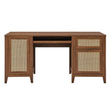 Modway Furniture Soma 63" Office Desk 0423 Walnut EEI-6117-WAL