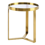 Modway Furniture Relay Side Table 0423 Gold EEI-6150-GLD