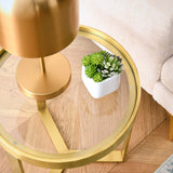 Modway Furniture Relay Side Table 0423 Gold EEI-6150-GLD