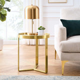 Modway Furniture Relay Side Table 0423 Gold EEI-6150-GLD