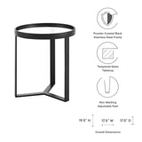 Modway Furniture Relay Side Table 0423 Black EEI-6152-BLK