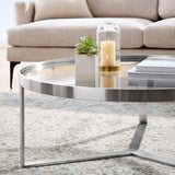 Modway Furniture Relay Coffee Table 0423 Silver EEI-6154-SLV