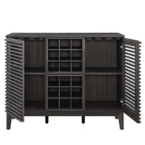 Modway Furniture Render Bar Cabinet 0423 Charcoal EEI-6156-CHA