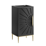 Modway Furniture Awaken 18" Bathroom Vanity Cabinet 0423 Black EEI-6159-BLK