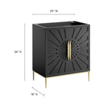 Modway Furniture Awaken 30" Bathroom Vanity Cabinet 0423 Black EEI-6161-BLK