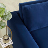 Modway Furniture Avendale Velvet Sofa 0423 Deep Navy EEI-6185-DNA