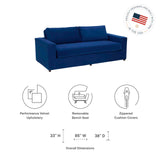 Modway Furniture Avendale Velvet Sofa 0423 Deep Navy EEI-6185-DNA