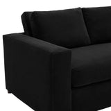 Modway Furniture Avendale Velvet Loveseat 0423 Sable Black EEI-6189-SBL