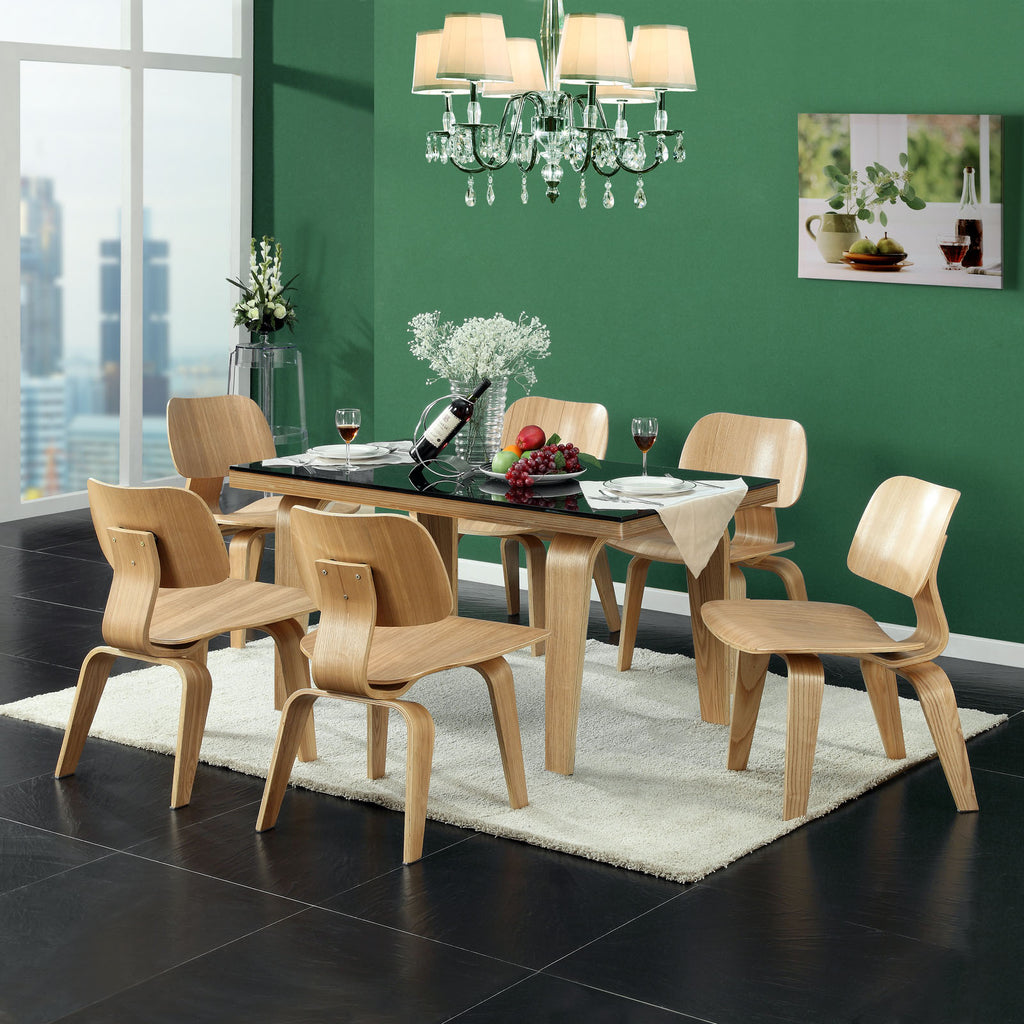 Fathom Dining Wood Side Chair Natural EEI-620-NAT