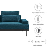 Modway Furniture Proximity Upholstered Fabric Sofa 0423 Azure EEI-6214-AZU