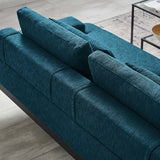 Modway Furniture Proximity Upholstered Fabric Sofa 0423 Azure EEI-6214-AZU