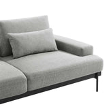 Modway Furniture Proximity Upholstered Fabric Sofa 0423 Light Gray EEI-6214-LGR