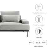 Modway Furniture Proximity Upholstered Fabric Sofa 0423 Light Gray EEI-6214-LGR