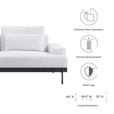 Modway Furniture Proximity Upholstered Fabric Sofa 0423 White EEI-6214-WHI