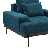 Modway Furniture Proximity Upholstered Fabric Armchair 0423 Azure EEI-6216-AZU