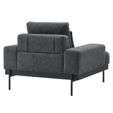Modway Furniture Proximity Upholstered Fabric Armchair 0423 Charcoal EEI-6216-CHA