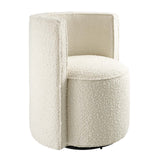 Della Boucle Fabric Swivel Chair
