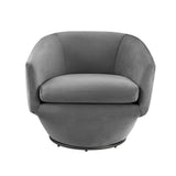 Modway Furniture Series Performance Velvet Fabric Swivel Chair 0423 Gray EEI-6224-GRY