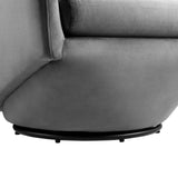 Modway Furniture Series Performance Velvet Fabric Swivel Chair 0423 Gray EEI-6224-GRY