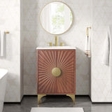 Modway Furniture Daylight 24" Bathroom Vanity 0423 White Walnut EEI-6290-WHI-WAL