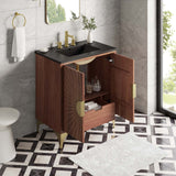 Modway Furniture Daylight 30" Bathroom Vanity 0423 Black Walnut EEI-6296-BLK-WAL