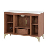 Modway Furniture Daylight 48" Bathroom Vanity 0423 White Walnut EEI-6302-WHI-WAL
