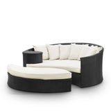 Taiji Outdoor Patio Wicker Daybed EEI-645-EXP-WHI
