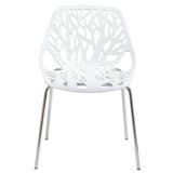 Stencil Dining Side Chair White EEI-651-WHI